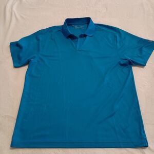 Under Armour Loose Fit Men's Performance Polo Size Large Bright Blue